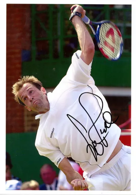 Greg Rusedski Colour 10"x 8" Signed Tennis Photo - UACC RD223