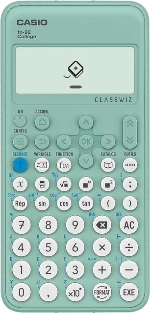 Casio FX-92 Spéciale Collège Calculatrice - Scientifique Verte