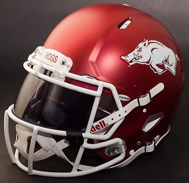 ARKANSAS RAZORBACKS NCAA Authentic GAMEDAY Football Helmet w/ OAKLEY Eye Shield