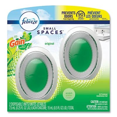 Febreze SMALLSPACES, GAIN ORIGINAL SCENT, 7.5 ML CARTRIDGE, 2/PACK 93330EA ebay