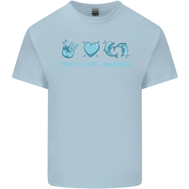 Peace Love Dolphins T-shirt bambini bambini