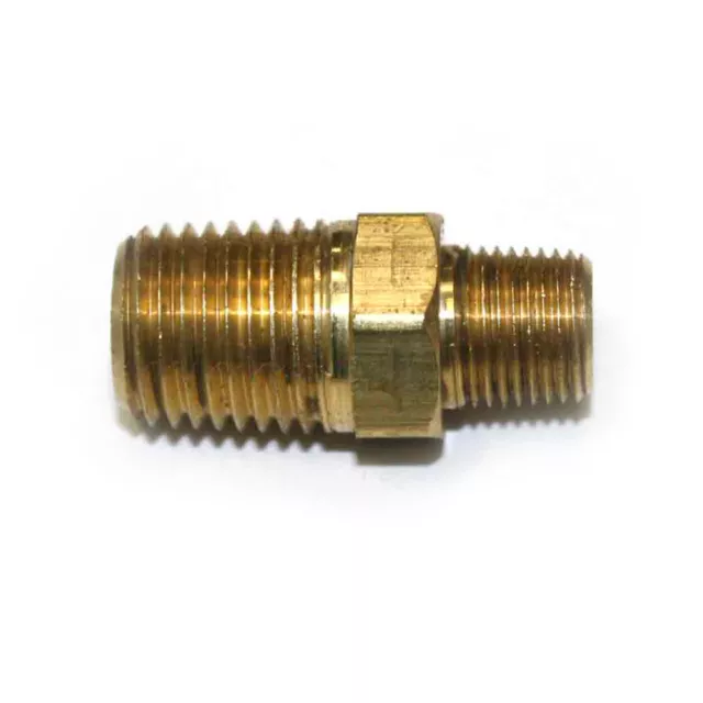 1/8" x 1/4" NPT Male Brass Pipe Fitting Hex Reducer Nipple - FA214