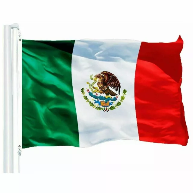 New 3’x5’ Polyester MEXICO FLAG Mexican Country Outdoor Banner Grommets