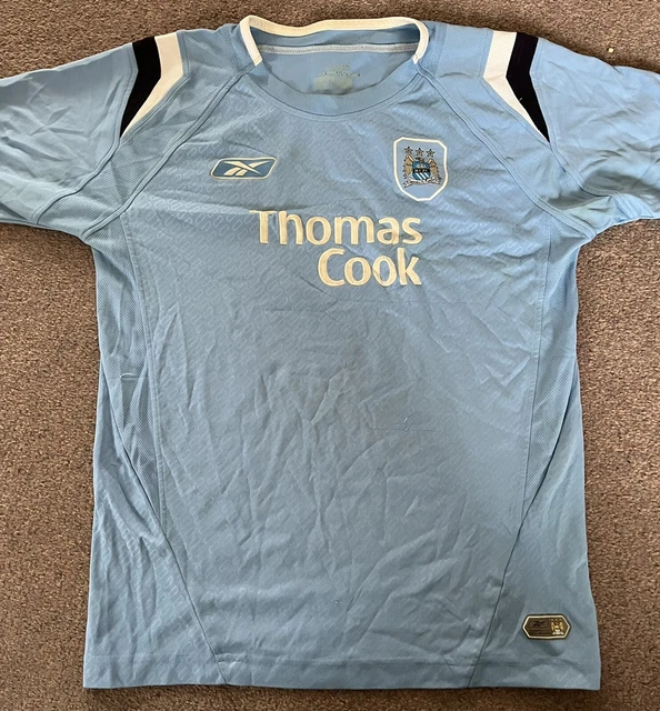 VINTAGE OFFICIAL MANCHESTER City Original Football Shirt Used Man City