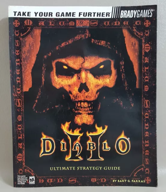 Libro de juegos de PC Diablo II 2 Ultimate Strategy Guide 2001 de Brady Blizzard