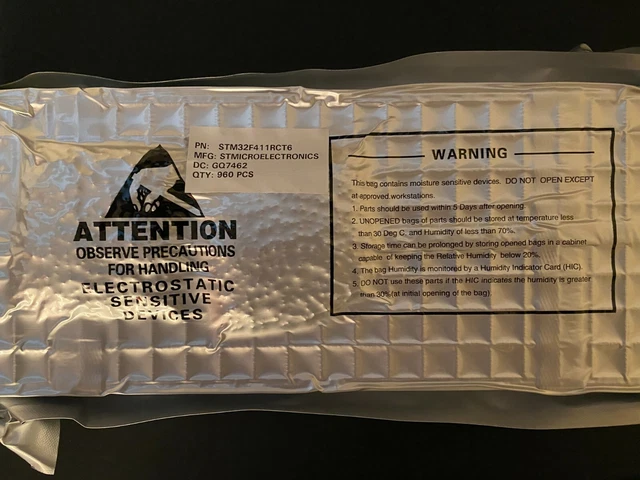 Microcontrolle r STM32F411RCT6 960pcs New sealed. 5 avail. Certs and Invoices.