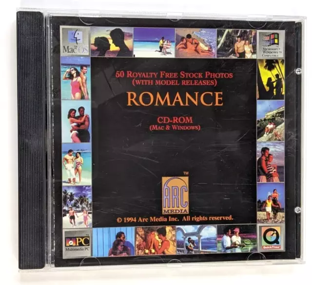 Arc Media Vol 3 Romance CD 50 Royalty-Free Stock Photos With Model Releases 1994