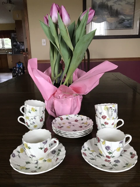 Antique Spode Copeland Demi Cups W Saucers Set Of 6