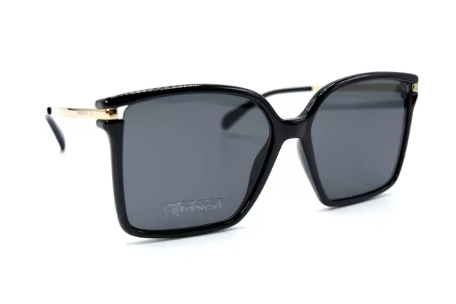 New Givenchy Gv7130/S 807 Black Grey Lens Authentic Sunglasses 57-16 Italy