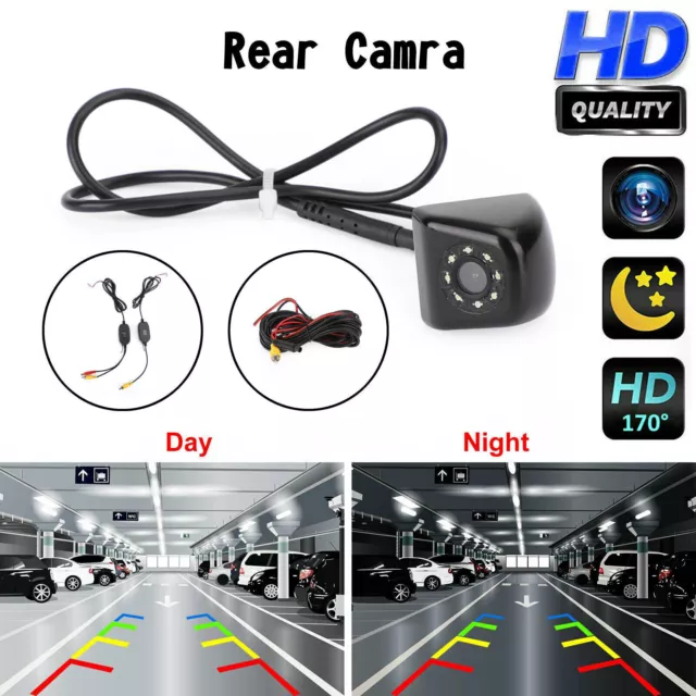 170° 8LED Car Rear View Reverse Sans fil Voiture Caméra de Recul Night Vision