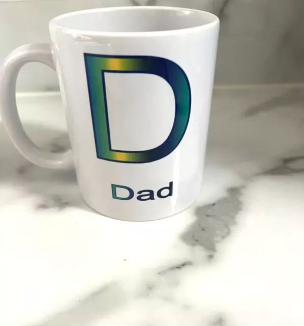 Personalised Fathers day Mug any Image photo design Add Text custom Gift.