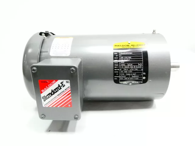 Baldor VM3559T Ac Motor 145tc 3ph 3hp 3450rpm 208-230/460v-ac