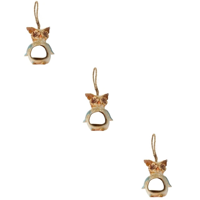3x Wand Hängen Pflanzen Halter Hängen Eule Pflanzer