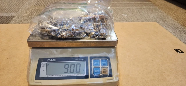 Large Lot Of 900 Grams Of Sterling Silver Scrap Jewelry