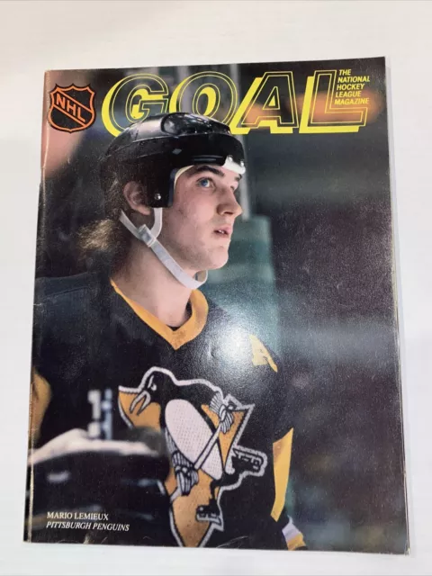 GOAL Magazine Mario Lemieux Penguins vs Sabres 10/13/87