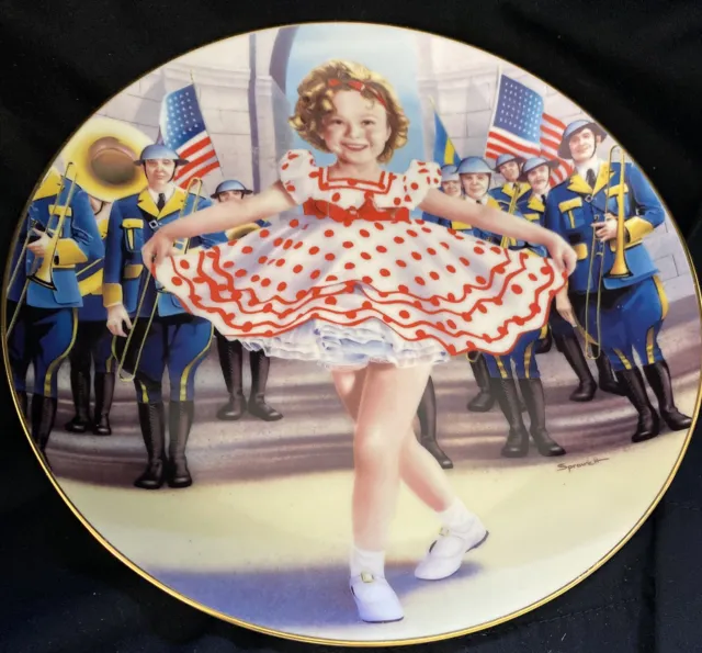 Stand Up And Cheer, Shirley Temple Limited Edition collector plate Danbury mint