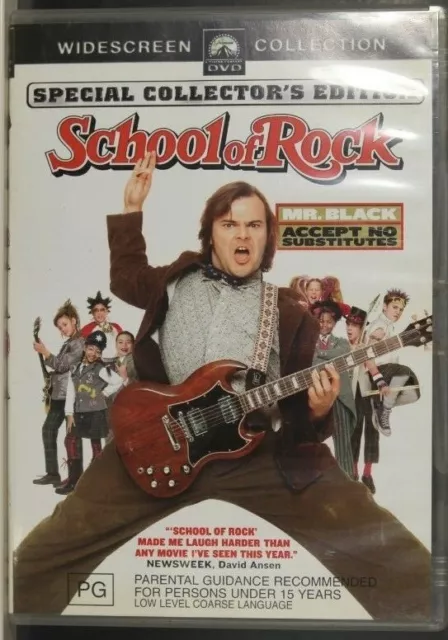 SCHOOL OF ROCK DVD Region 4 Pal Pre-Owned Ex-Rental Comedy Jack Black $2.99  - PicClick AU