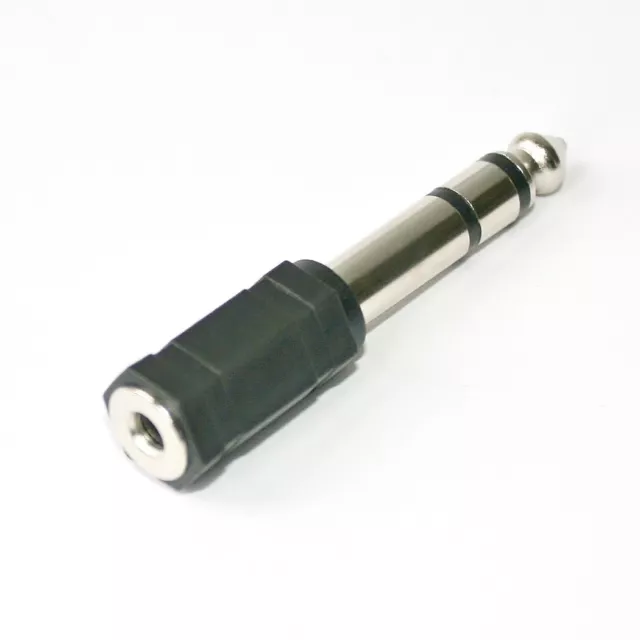 Adapter stereo Klinkenstecker 6,3mm Klinke Stecker > 3,5mm Buchse Kopfhörer