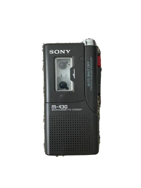 Sony Pressman M-430 Handheld Cassette Voice Recorder, Untested Good Condition