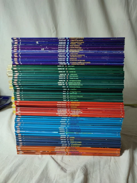 LOT de 59 BD COLLECTION MARVEL COMICS