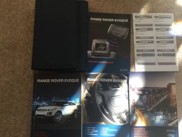 Range Rover Evoque Owners Manual Handbook & Wallet (2011 - 2016) Fast Post