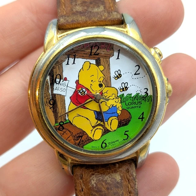 DISNEY WINNIE THE Pooh Quartz Watch Stainless Steel Caseback  display picture 2