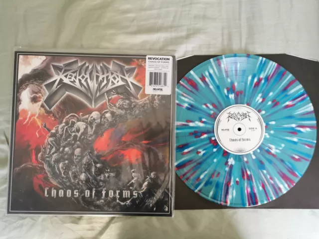 Revocation Chaos Of Forms 12"Electric Blue With Splatter Vinyl Album New
