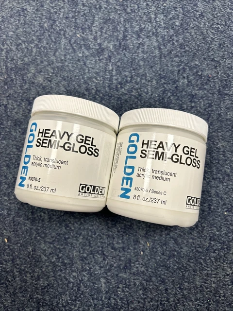 2 x Acrílicos Dorados Gel Suave Semi-Brillo Medio
