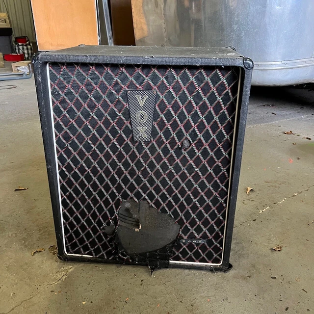 Vintage 1960s Vox Foundation Bass 1x18 Guitar Cabinet Celestion G18C Ronnie Lane