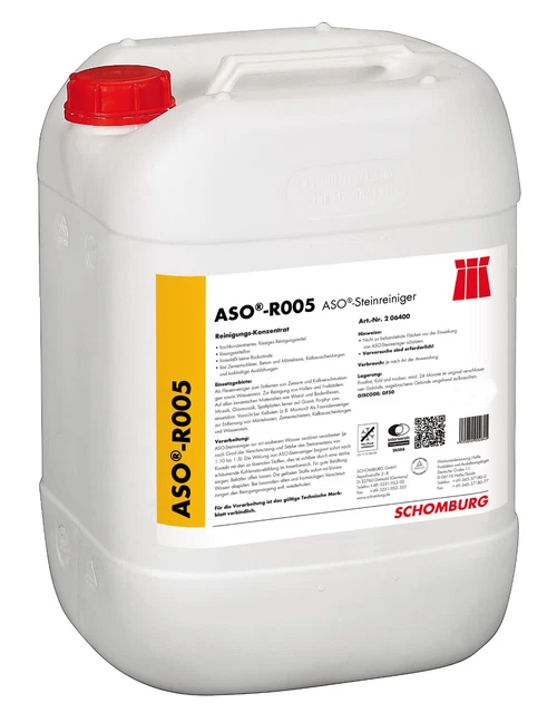 Schomburg ASO-R005 10 L Dissolvant Ciment Brique Clinker Lanières Carrelage