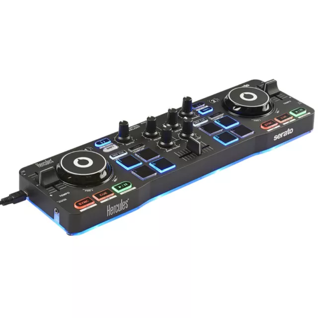 Hercules DJ Starter Kit controller DJ set + supporto laptop keepdrum argento 2