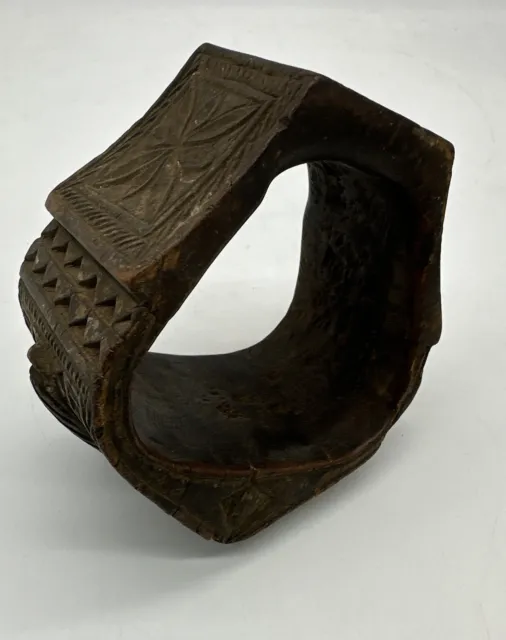 Beautiful Antique carved Wooden Stirrup
