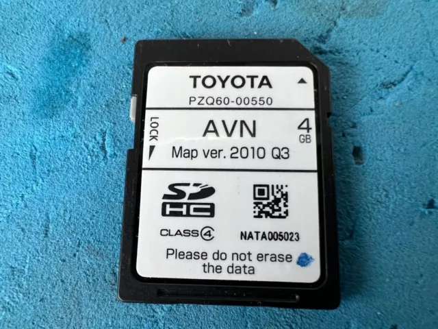 Genuine Toyota, Australia Gps Sat Nav Sd Map Card Sd Card, Pzq60-00550