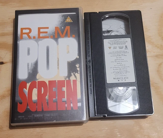 VINTAGE RARE 1993 REM POP SCREEN VHS Tape UK 1990 Music Videos 7 50 vintage-rare-1993-rem-pop-screen-vhs-tape-uk-1990-music-videos-7-50