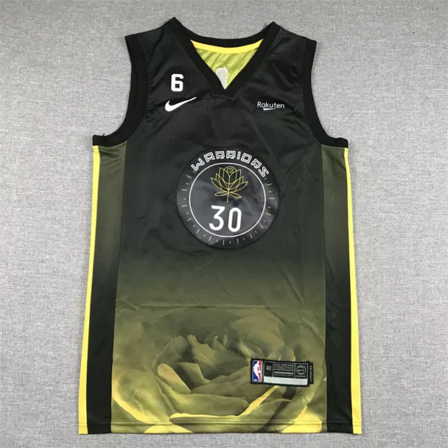 City Edition Stephen Curry #30 Golden State Warriors Basketball Jersey Black