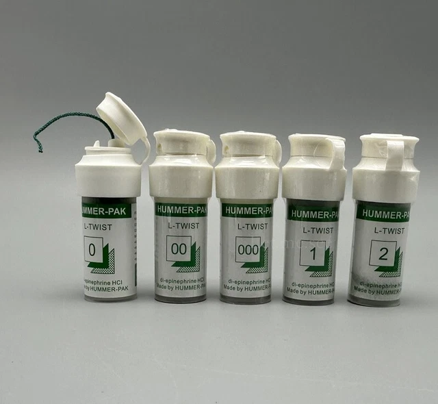 2M Dental Gingival Retraction Knitted Cotton Cord Thread Size 000 00 0 1 2 Plain