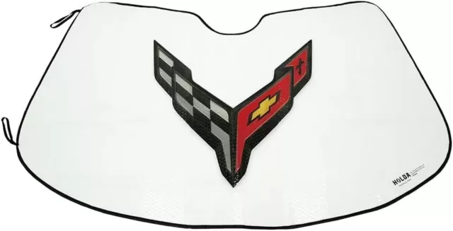 Corvette Folding Insulated Windshield Sun Shade : 2020 - 2023 C8 Stingray, Z06