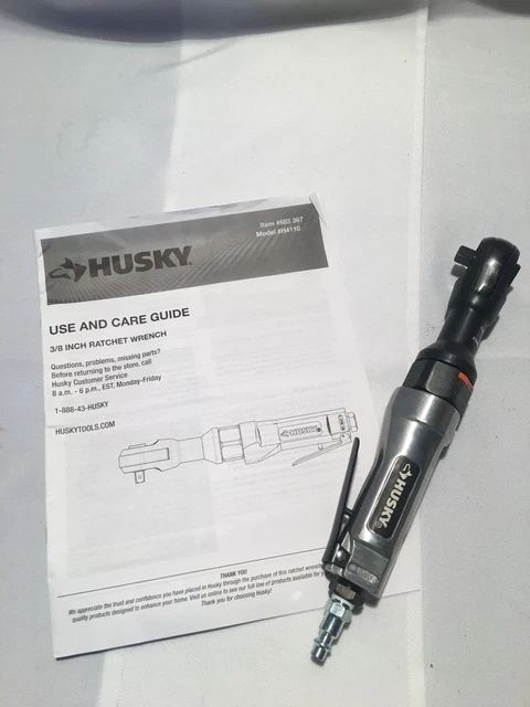 HUSKY 3/8 in. Air Ratchet Wrench 50 ft. lbs, H4110 New Fast Priority Mail
