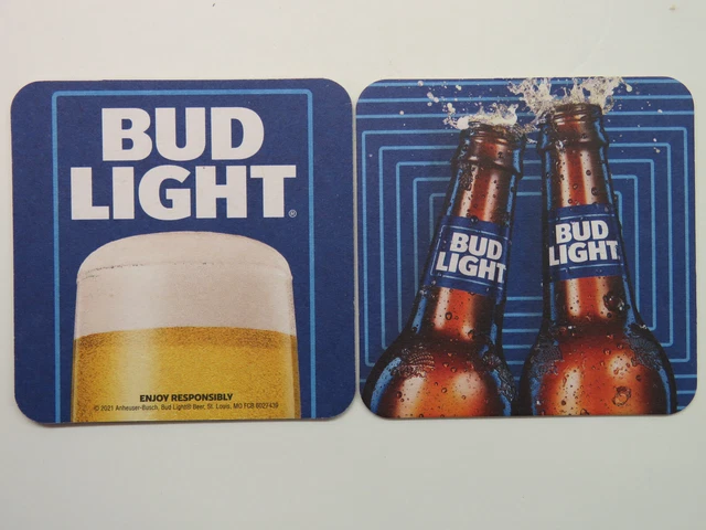 Beer Brewery Coaster ~ Anheuser-Busch Brewery 2021 Budweiser BUD LIGHT; MISSOURI