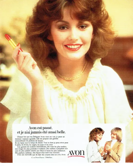 PUBLICITE ADVERTISING 036  1978  Avon maquillage rouge à lèvres