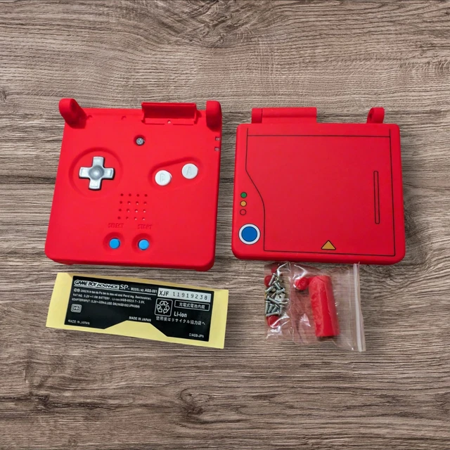 NINTENDO POKEDEX POKEMON Shell Game Boy Advance SP Replacement Housing ...