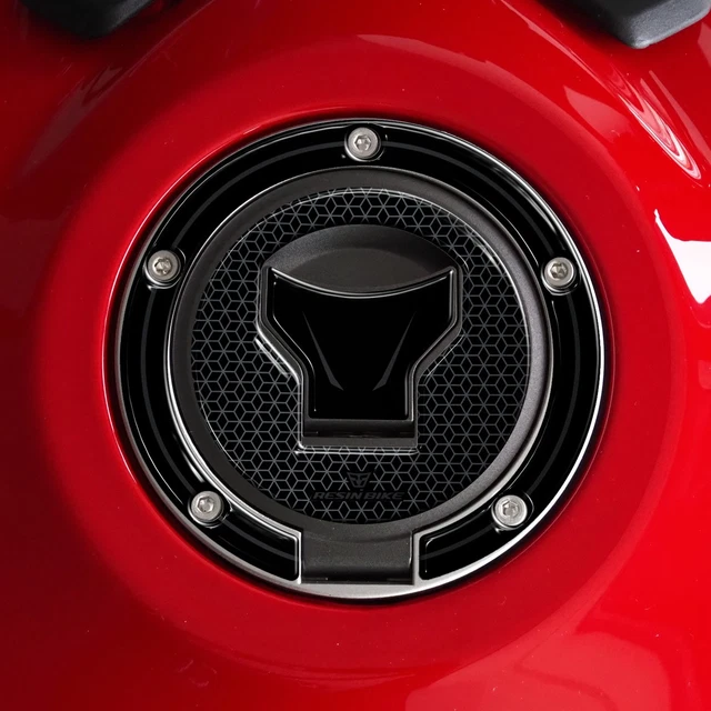 Autocollant 3D Protection Bouchon Réservoir Moto - Compatible Honda Transalp 2023 | Résine Anti-rayures, Made In Italy