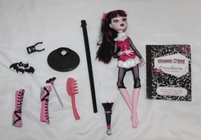 MONSTER HIGH DRACULAURA - First Wave Original incomplete as shown M ...