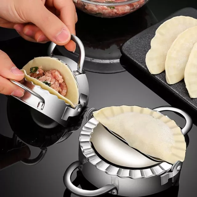 5xStainless Steel Dumpling Mould Maker Cutter Dough Presser Ravioli Wrapper Tool 2