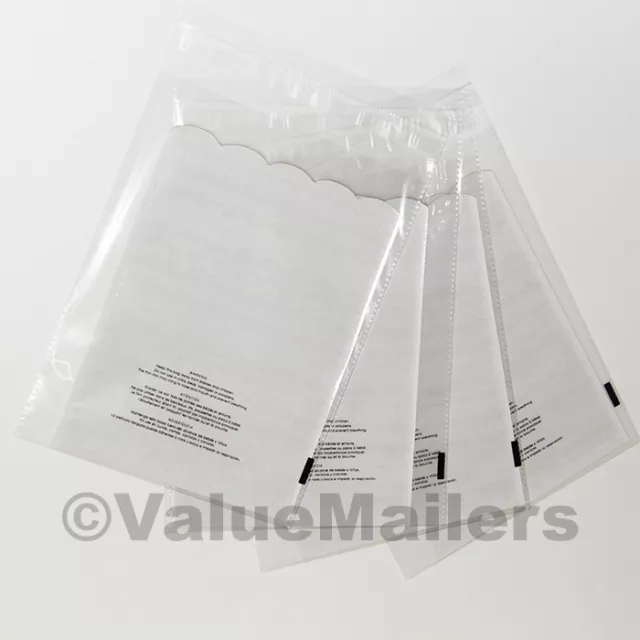 Clear Bags Resealable Suffocation Warning Poly OPP Cello Merchandise Bag 1.5 Mil