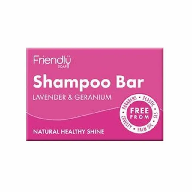 Friendly Soap Natur Shampoo Bar Lavendel & Geranie 95g