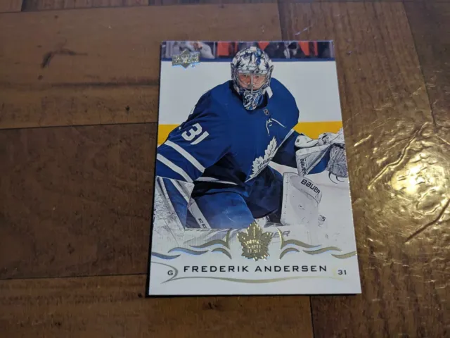 Frederik Andersen 18-19 Upper Deck Series One Base Common #167 Maple Leafs