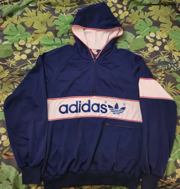 Vintage Adidas New York Trainingsanzug Jacke Hoodie Medium 80er Jahre Colorado