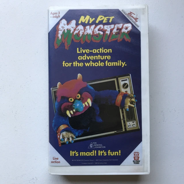 MY PET MONSTER A Live-Action Videocassette VHS Tape 1986 Hi