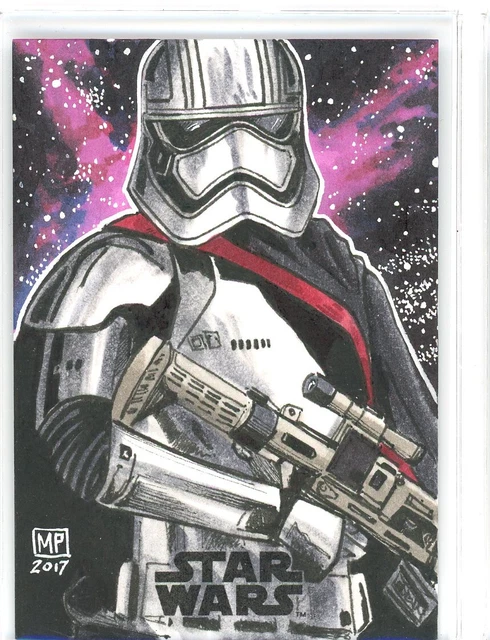 Topps Star Wars The Last Jedi 1/1 Sketch Card by Marsha Parkins (KD)